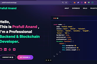 develop scalable full stack and blockchain solutions for you