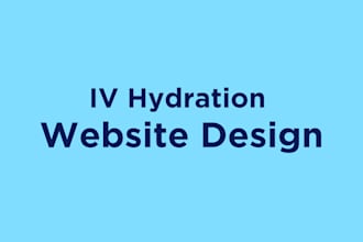 design iv hydration website therapy website healthcare website gym website