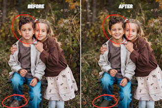 fix family photos by face change,head swap,head change