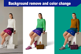 do change background ,replace object and color correction