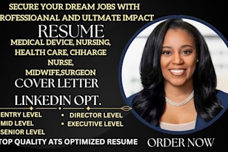 craft healthcare resume, medical device, nursing, charge nurse, midwife, surgeon