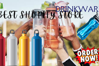 design design profitable sport water bottle shopify store bag drinkware website