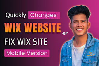 quickly make changes to your wix website, fix your wix site mobile version