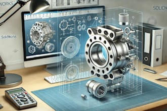 create 3d models, static and thermal analysis using solidworks