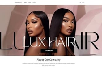 design hair extension shopify store hair extension shopify website hair website