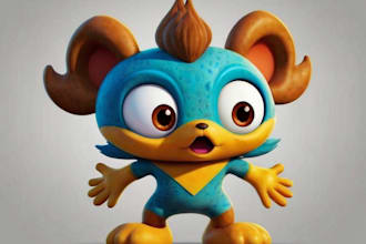 anything as a cartoon, cartoon character or mascot