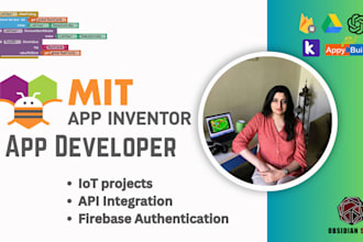 create mit app inventor or kodular android app