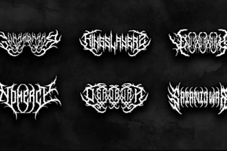 design a brutal death metal logo