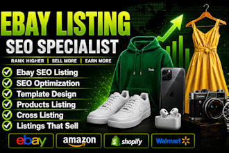 be your ebay lister do ebay listing, ebay SEO product listing, bulk upload