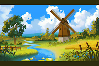 draw anime background, lofi artwork, visual novel art