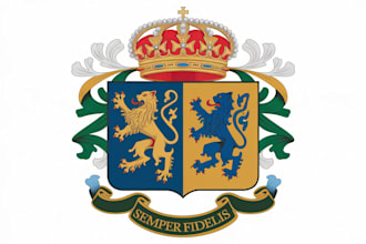 custom and original coat of arms, heraldic family crest