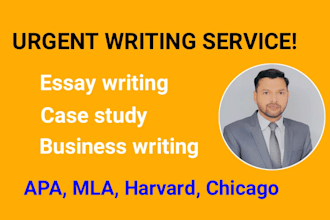 do urgent essay writing as an essay writer on any topic