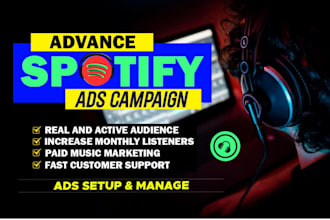 create advance spotify ads to promote your spotify music