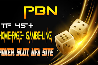 increase DR 88 tf 45 dofollow homepage backlinks SEO gaming poker linkbuilding