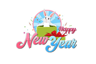 design custom new year cards and invitations logo