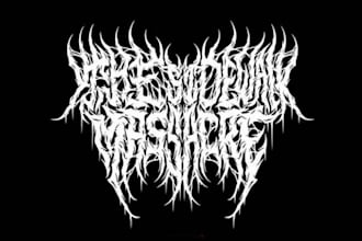 create a death metal band logo design