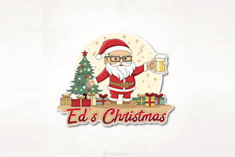 design awesome custom christmas gifts logo