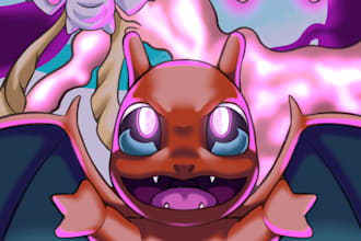 draw fan art for you from things like anime to pokemon