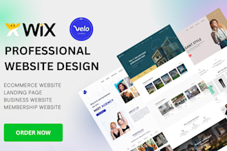 design responsive wix website, wix ecommerce, landing page, wix studio, fix wix