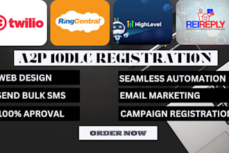 do a2p 10dlc verification gohighlevel a2p, twilio setup sms trc ringcentral