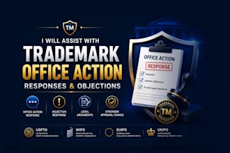 respond to your uspto trademark office action and objection professionally