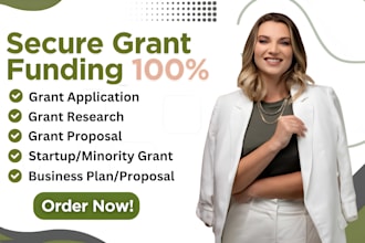 write a winning grant proposal, grant research and application, business plan