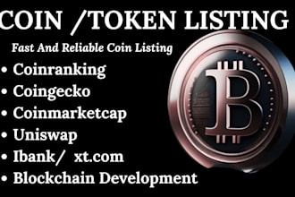 fast list coin, token listing,  coinmarketcap, coingecko do community manager