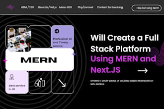 be your mern and nextjs developer