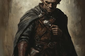 desing a dnd character art and dnd character art
