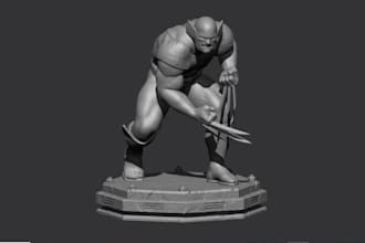 remodel 3d sculpt character, 3d mask, trophy bust,cnc router, 3d toy, stl file