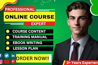 online course creation course content course curriculum ebook online course
