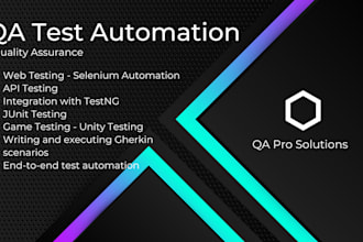 provide QA and test automation services web, app,API testing