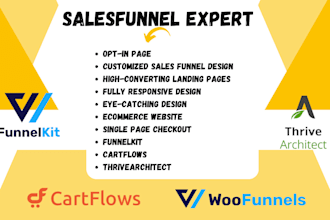 build systeme io, thrivecart, funnelkit, cartflows,woofunnel, survey funnel, ghl