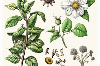 make a beautiful botanical or floral illustration