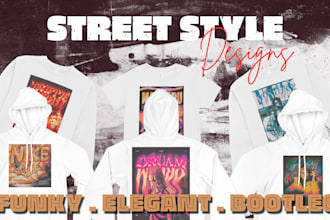 design custom streetwear, bootleg tshirt design