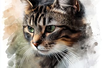 draw pet portrait animal illustration