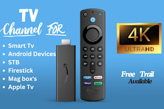 setup tv channel for firestick, apple tv, smart tv, android devices, mag