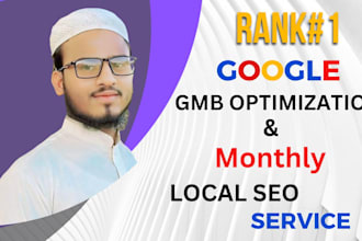 do the gbp optimization, gmb ranking, gbp setup, local SEO