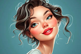 make a political caricature and cartoon art
