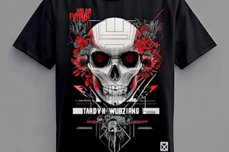 make a custom illustrated retro vintage t shirt designs