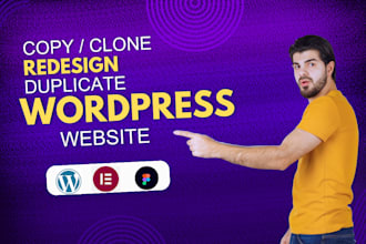 design, clone, redesign  wordpress websites as elementor expert