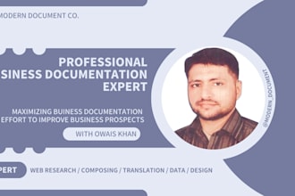 do professional commercial documentation in word excal and in canva