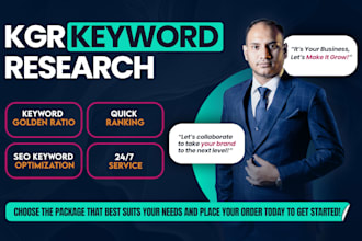 do kgr keyword research for seo