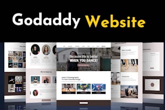 design or redesign a professional godaddy website for your business