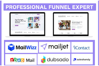 setup mailwizz mailjet icontact zoho mail dubsado woodpecker gmass saleshandy