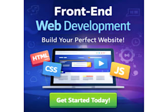 develop a professional front end for your project