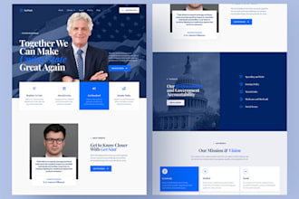 design political campaign website non profit election campaign politics website