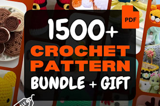 give you 1500k crochet patterns and mastery course