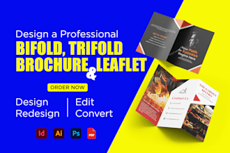 design bifold, trifold brochure or leaflet