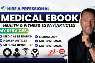ghostwrite medical ebook, health and fitness, medicare, article writing, soap